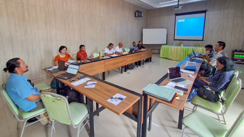 Joint Coordination of Inovasi Tangguh Indonesia (InTI) and Conservation International Timor-Leste (CITL): Exchanging Program Progress Information and Formulating Joint Monitoring and Evaluation Objectives