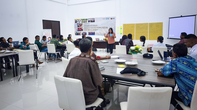 Establishment of the Mota Masin Watershed Community Task Force in Malaka Regency